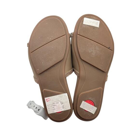 FitFlop Gracie Opul-Trim Leather Slides Sandals - Picture 11 of 11